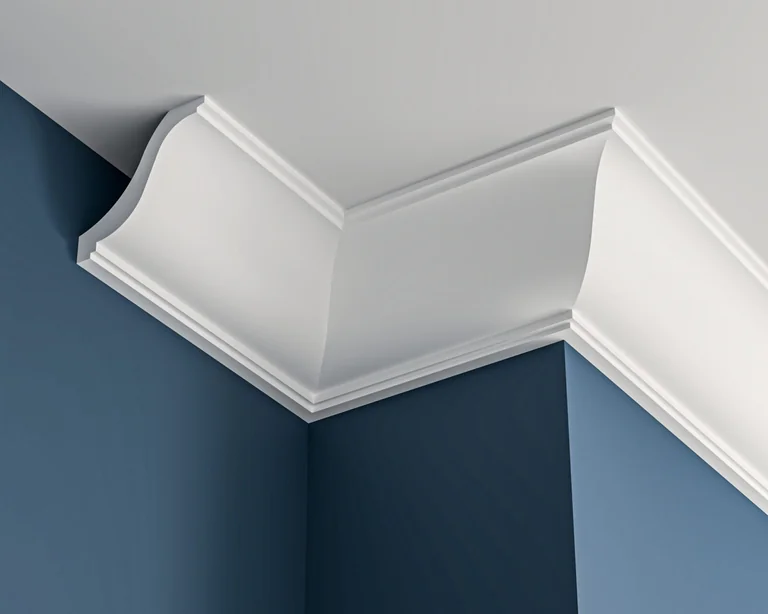 Georgian plaster cornice 100x95mm - 3.0m, with Plain Ogee Detail