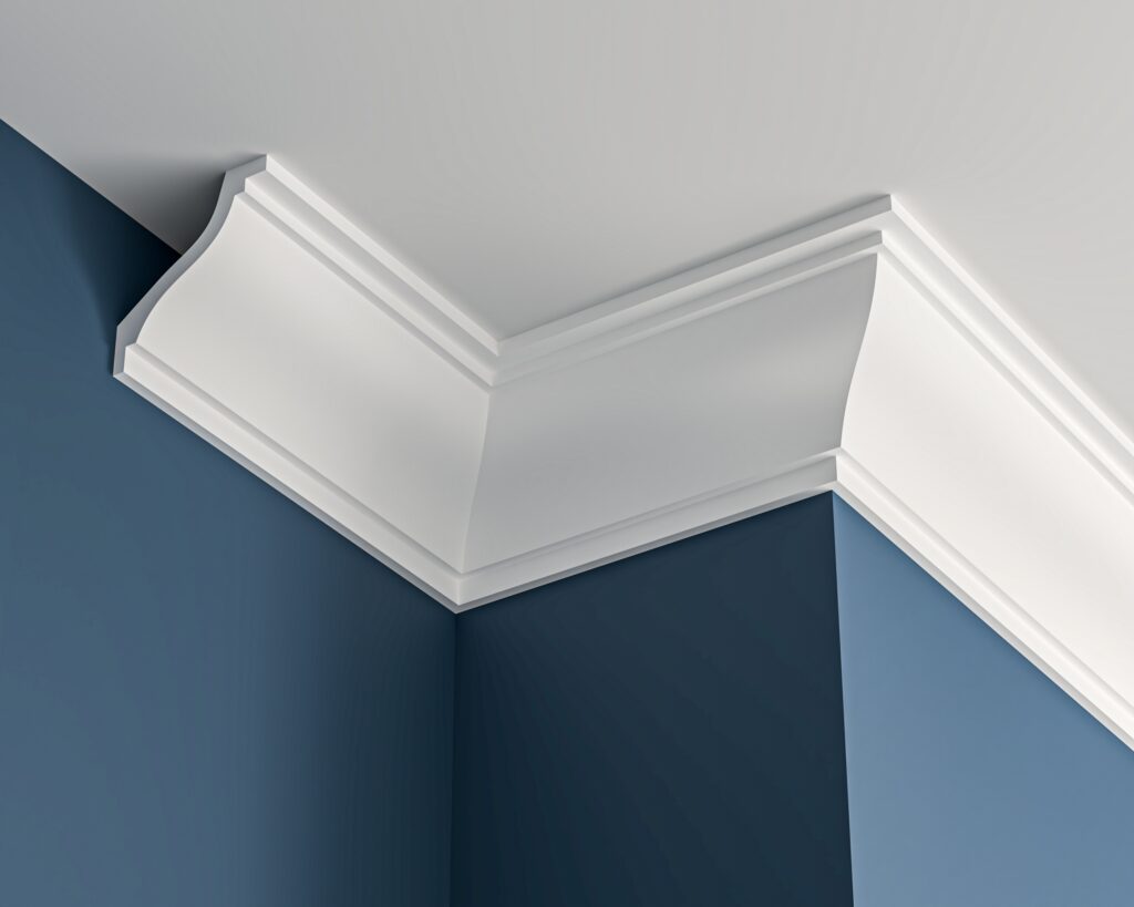 Medium Ogee Plaster Cornice 10 Georgian plaster cornice 110x120mm - 3.0m, with Plain Ogee Detail