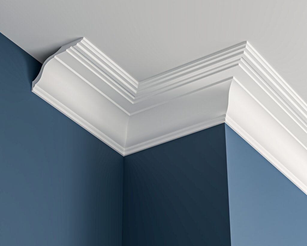 Stepped Ogee Plaster Cornice 9 Georgian plaster cornice 165x105mm - 3.0m, with Plain Ogee Detail