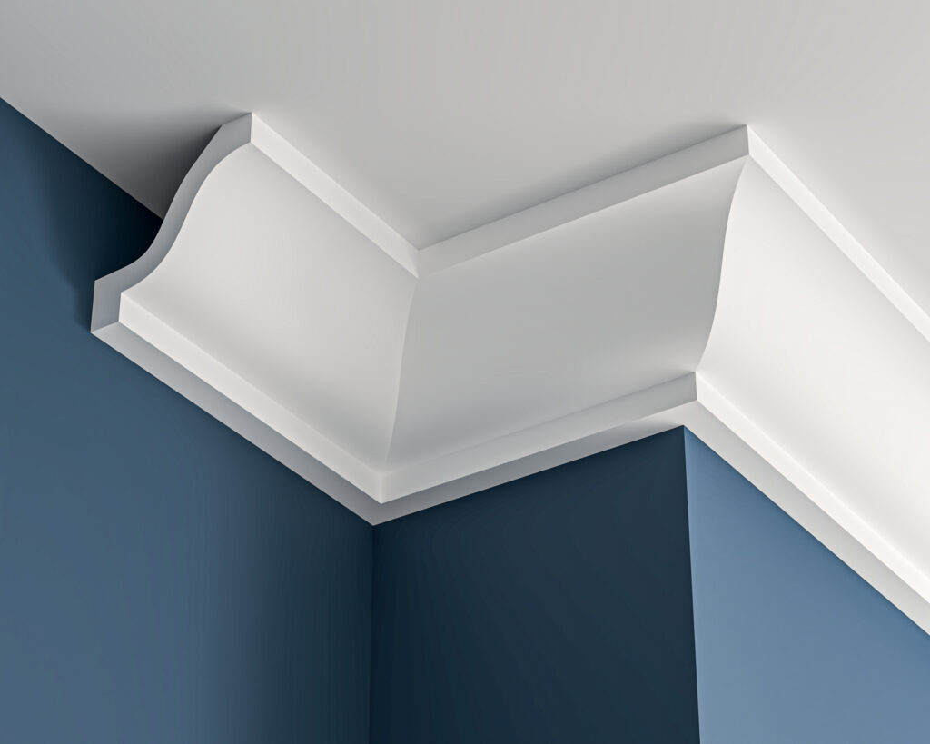 Small Plain Ogee Plaster Cornice 6 Georgian plaster cornice 85x85mm - 3.0m, with Plain Ogee Detail