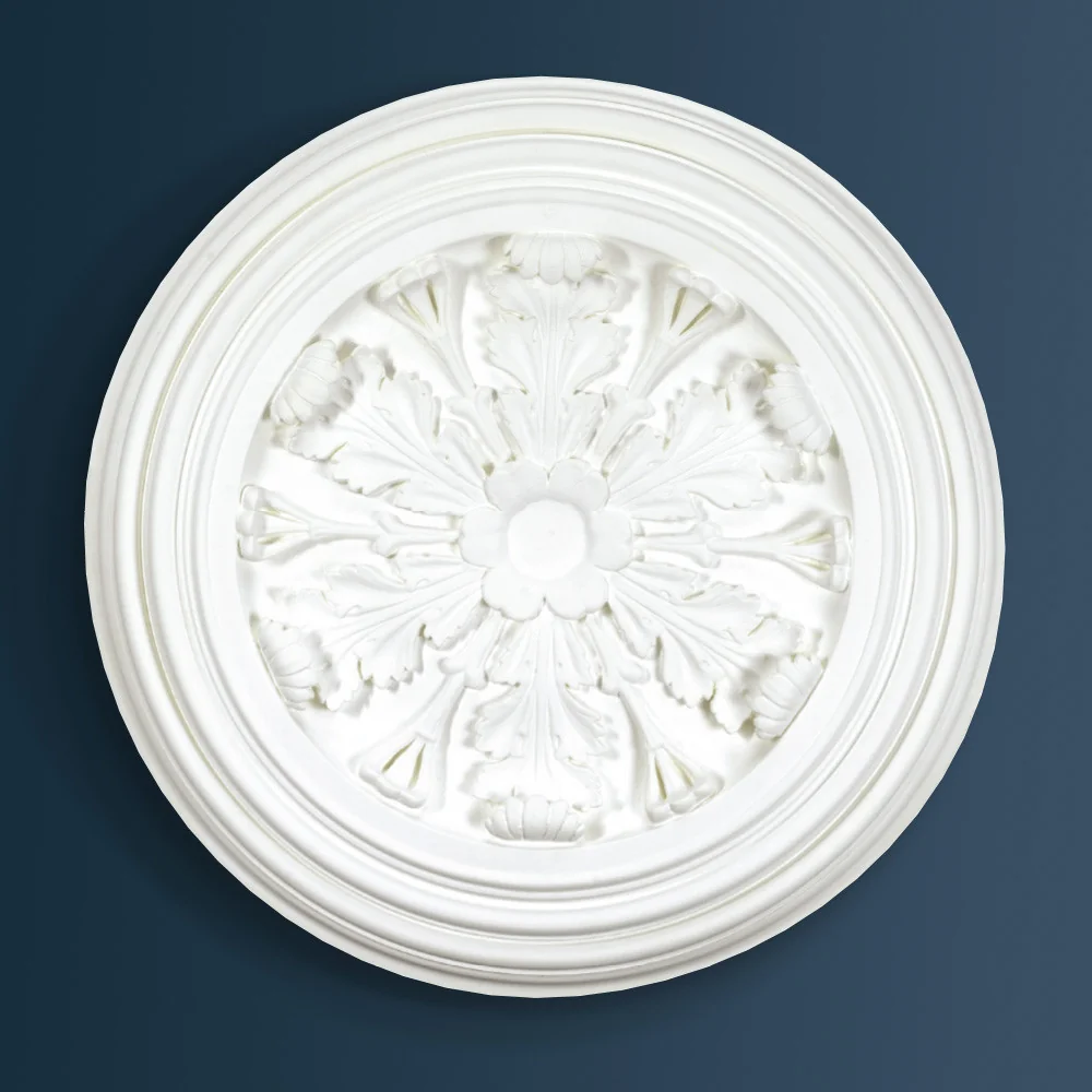 Large St James Plaster Ceiling Rose Victorian Decorative plaster ceiling rose 950mm diameter with Ornate, Leaf design