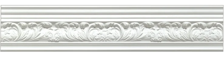 Victorian ornate plaster cornice 100x110mm - 3.0m, with Orante Leaf Detail