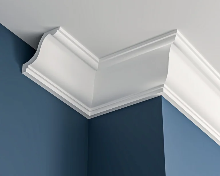 Victorian plaster cornice 105x90mm - 3.0m, with Plain Ogee Detail