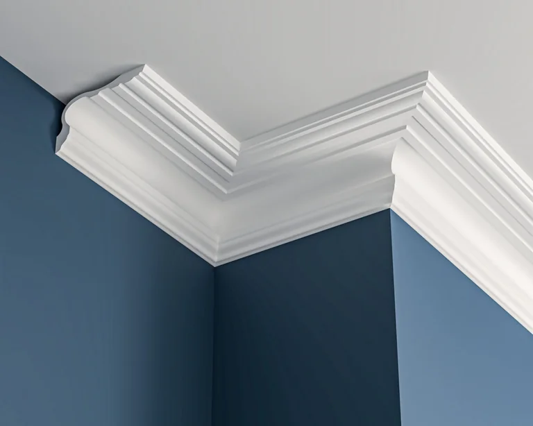 Victorian plaster cornice 260x150mm - 3.0m, with Plain Cove Detail